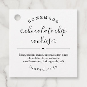 Personlig Homemade Food Märkres Gåvor Etiketter