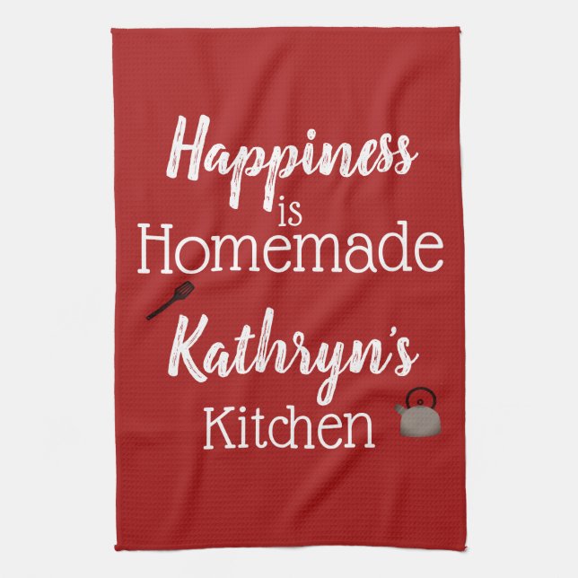 Personlig ’Homemade’ Kitchen Towel Kökshandduk (Vertikal)