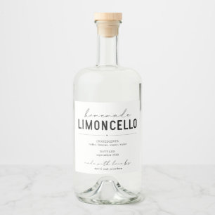 Personlig Homemade Limoncello Flaska Spritflaskor Etikett