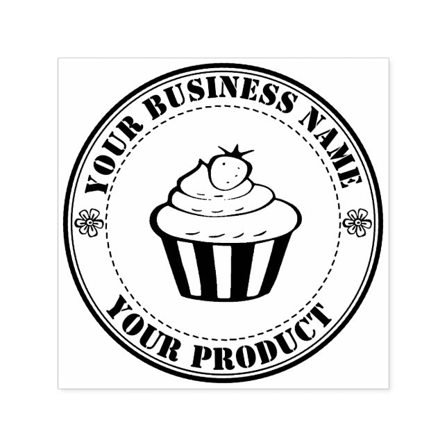 Personlig Homemade Logotyp Anpassningsbar stor Självfärgande Stämpel (Design)