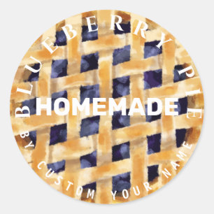 Personlig Homemade Paj Classic Round Sticker Runt Klistermärke