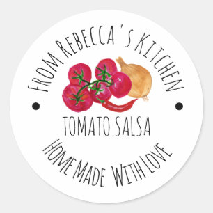 Personlig Homemade Salsa Canning etikett