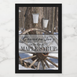 Personlig Homemade Syrup-etikett Mat Etikett
