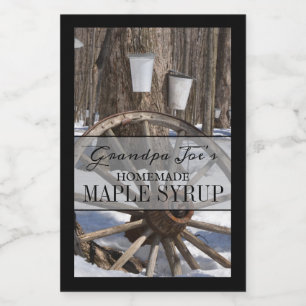Personlig Homemade Syrup-etikett Mat Etikett