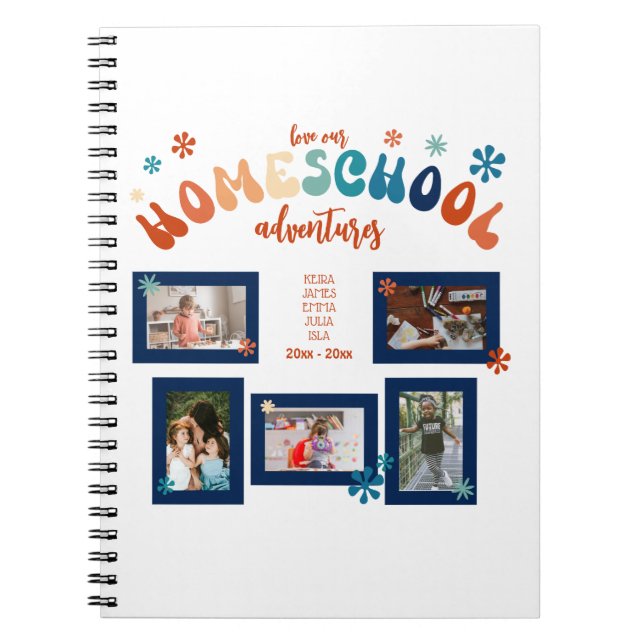 Personlig Homeschool Photo Collage Scrapbook Anteckningsbok (Framsidan)