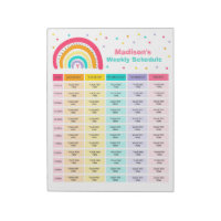 Personlig Homeschool Schedule Rainbow School