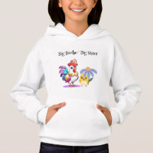 Personlig hoodie för storebror och syster