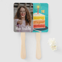 Personlig Hooray Det är din födelsedag Fläkt Ansik