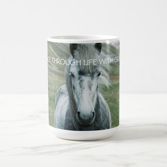 Personlig Horse Coffee Mugg (Center)
