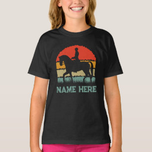 Personlig Horse Shirt, Equestrian Tshirt T Shirt
