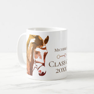 Personlig Horse, Snaffle Bit Brown Studenten Kaffemugg