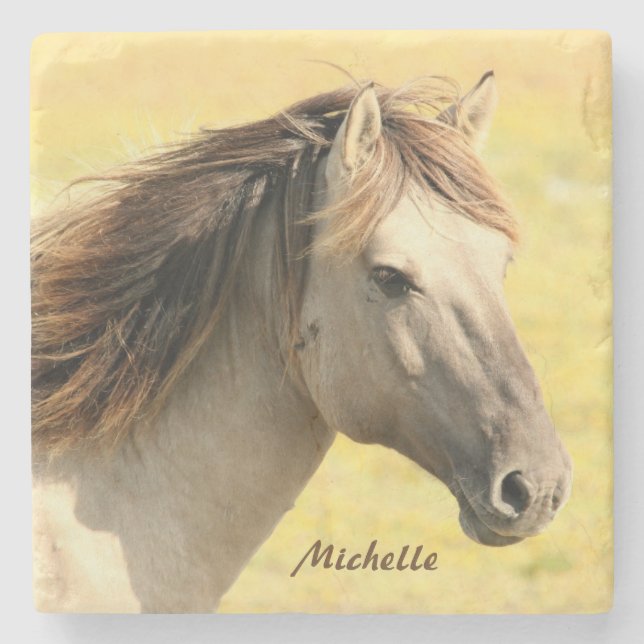 Personlig Horse Stenunderlägg (Framsidan)