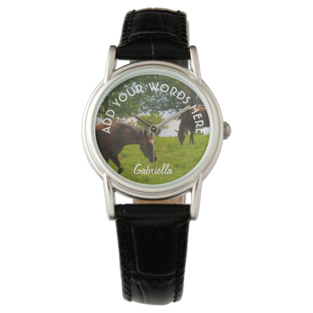 Personlig Horse Watch Armbandsur (Framsida)