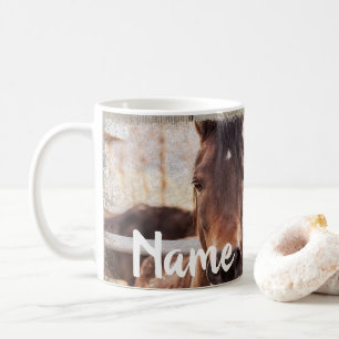 Personlig Horses Ranch Farm Design Coffee Mugg