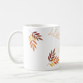 Personlig Höst löv Ram Kaffemugg