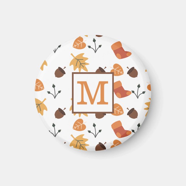 Personlig Höstmagnet Magnet (Framsidan)