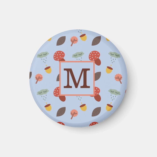 Personlig Höstmagnet Magnet (Framsidan)