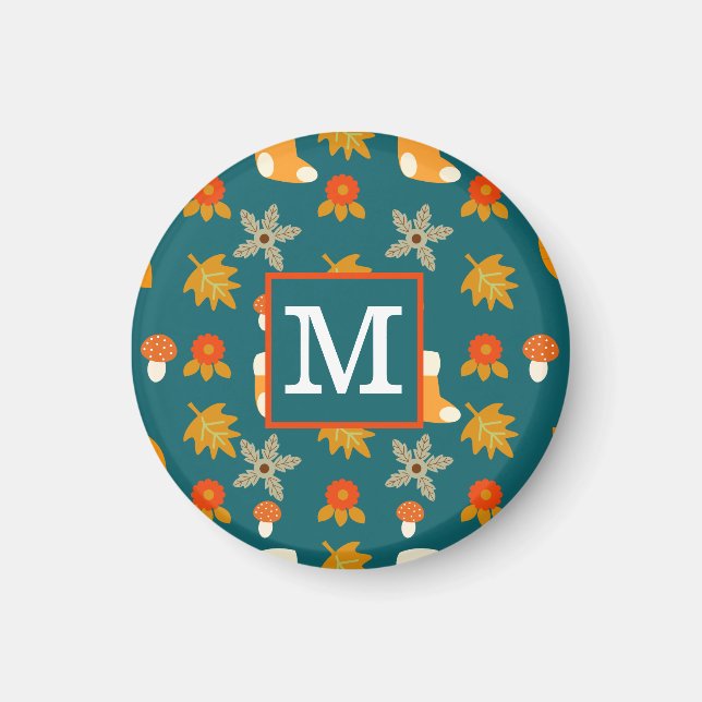 Personlig Höstmagnet Magnet (Framsidan)