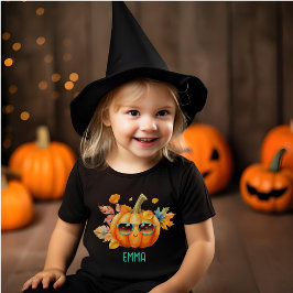 Personlig höstpumpa för småbarn Halloween T Shirt