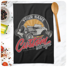 Personlig Hot Rod Garage Retro Anpassad Roadster