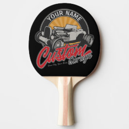 Personlig Hot rod Garage Retro Anpassningsbar Road Pingisracket