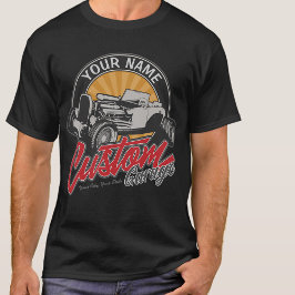 Personlig Hot rod Garage Retro Anpassningsbar Road T Shirt