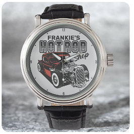 Personlig Hot rod Shop Retro Garage Lastbil Armbandsur