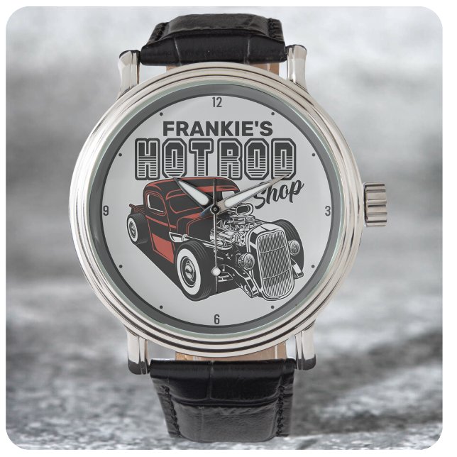 Personlig Hot rod Shop Retro Garage Lastbil Armbandsur (Skapare uppladdad)