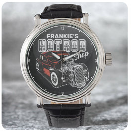 Personlig Hot rod Shop Retro Garage Lastbil Armbandsur