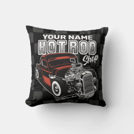 Personlig Hot rod Shop Retro Garage Lastbil Kudde