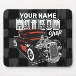 Personlig Hot rod Shop Retro Garage Lastbil Musmatta