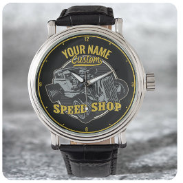 Personlig Hot rod Speed Shop Tävla Garage Armbandsur