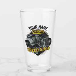 Personlig Hot rod Speed Shop Tävla Garage Glaskopp