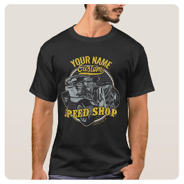 Personlig Hot rod Speed Shop Tävla Garage T Shirt