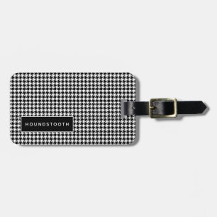 Personlig Houndstooth Luggage Tag Manar Him Bagagebricka