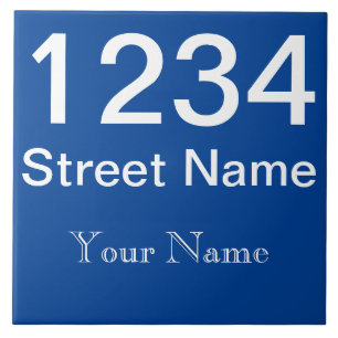 Personlig House Number Tile Kakelplatta