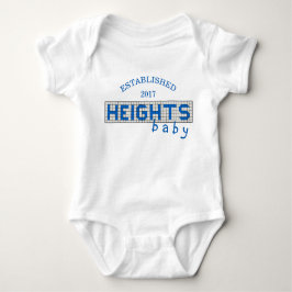 Personlig Houston Heights Blue and White Tile Tee