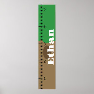 Personlig Human Growth Chart Ruler   Utskrift Poster