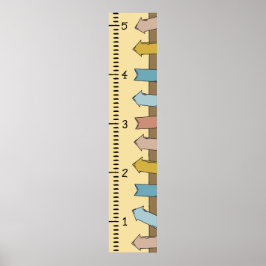 Personlig Human Growth Chart Ruler | Utskrift Poster