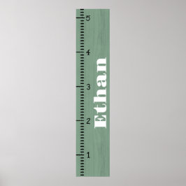 Personlig Human Growth Chart Ruler | Utskrift Poster