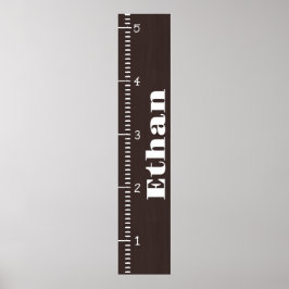 Personlig Human Growth Chart Ruler | Utskrift Poster