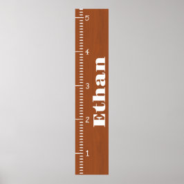 Personlig Human Growth Chart Ruler | Utskrift Poster