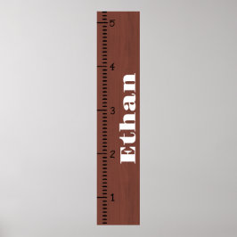 Personlig Human Growth Chart Ruler | Utskrift Poster