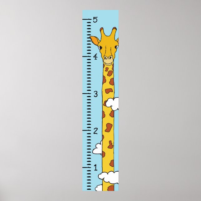 Personlig Human Growth Chart Ruler | Utskrift Poster (Framsidan)