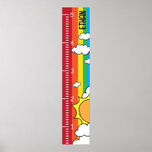 Personlig Human Growth Chart Ruler   Utskrift Poster