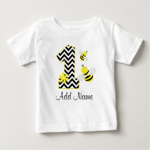 Personlig Humla 1:a födelsedagstjuven Chevron T-shirt