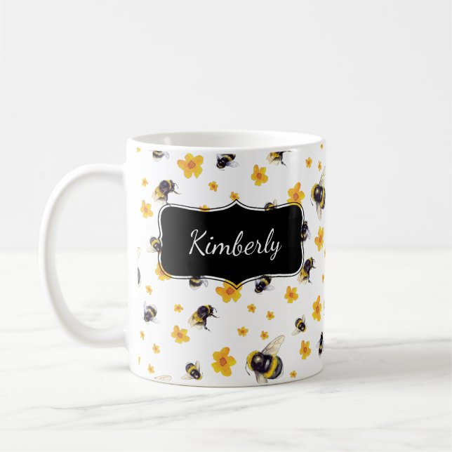 Personlig Humla Kaffemugg (Vänster)