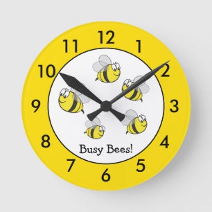 Personlig Humla Round Clock Rund Klocka