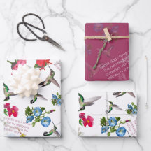 Personlig Humming Bird Wrapping Papper