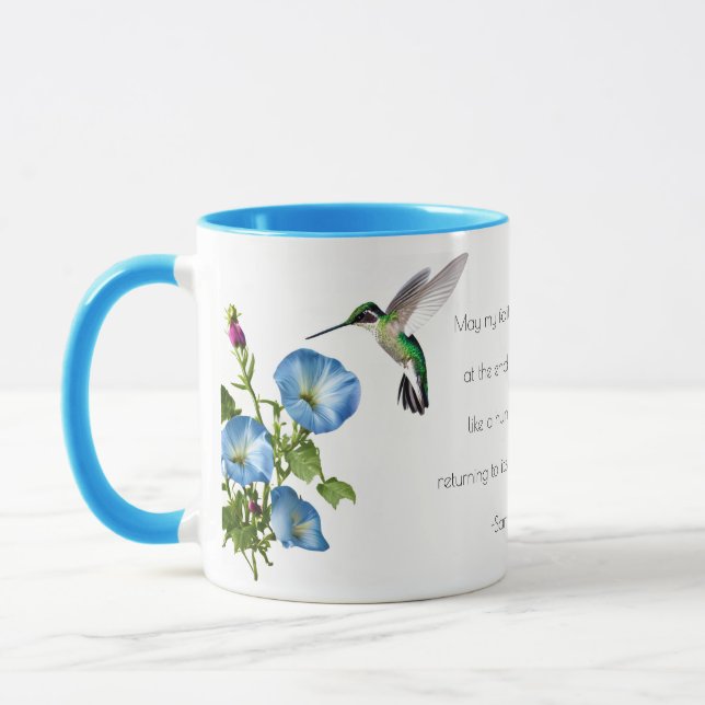 Personlig Hummingbird Faith Mugg (Vänster)